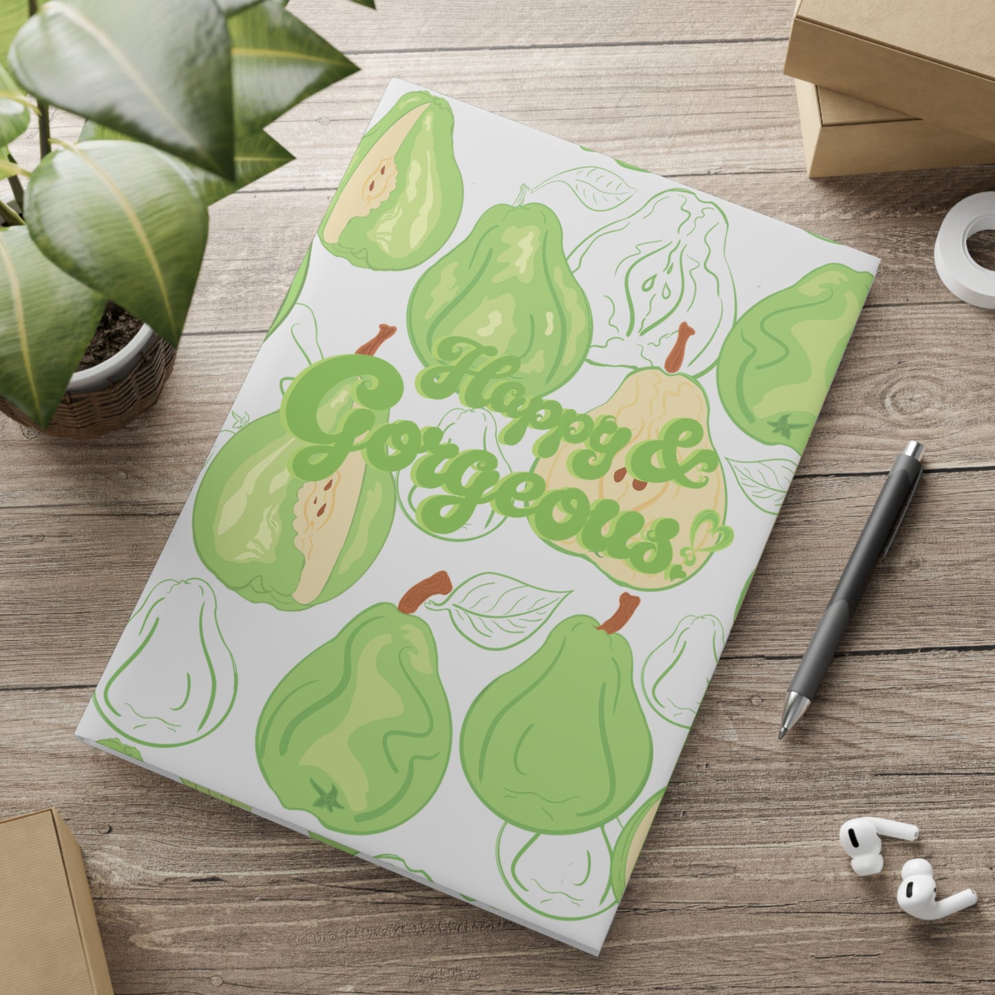 Peaceful Pears | Hardcover Journal