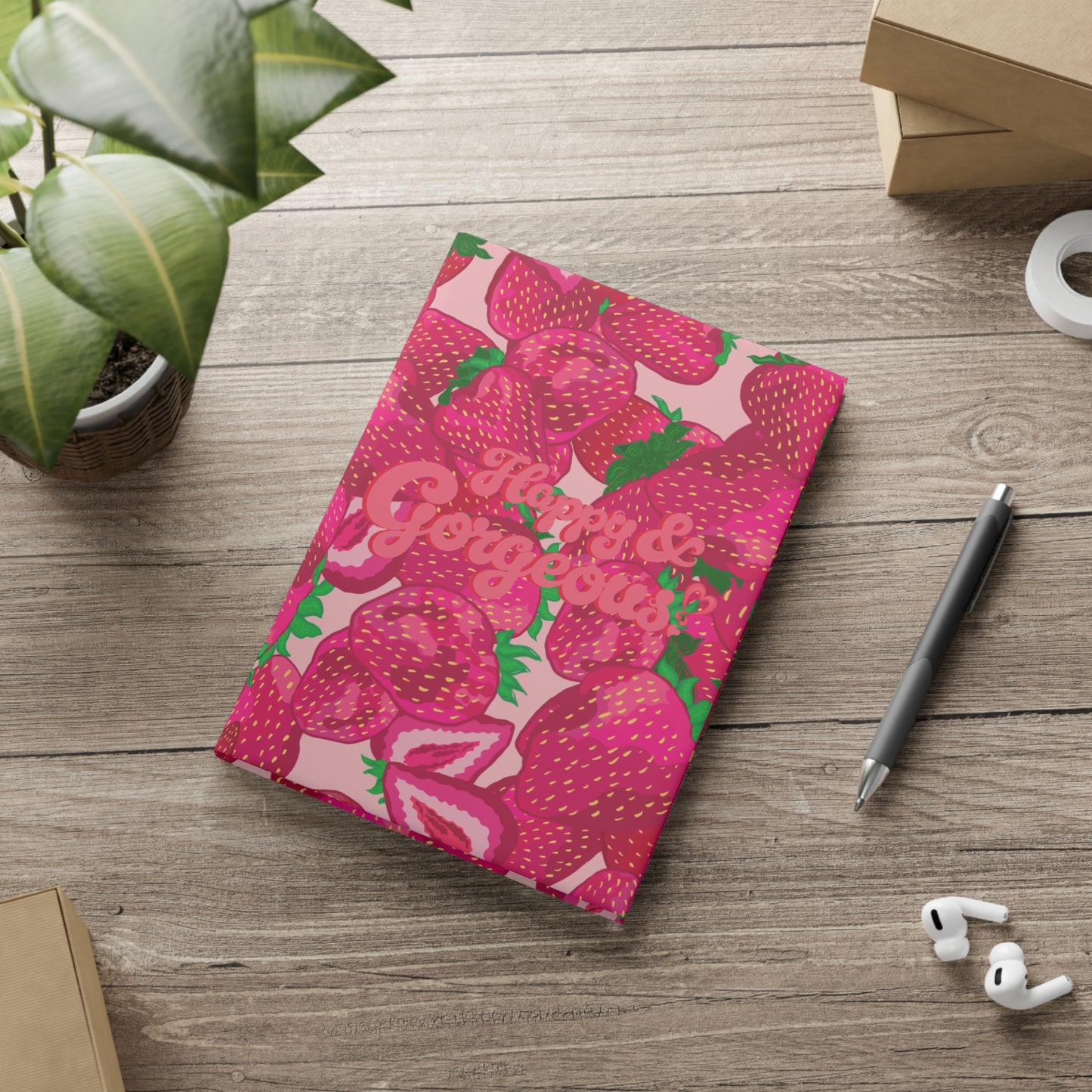 Strawberry Delight | Hardcover Journal