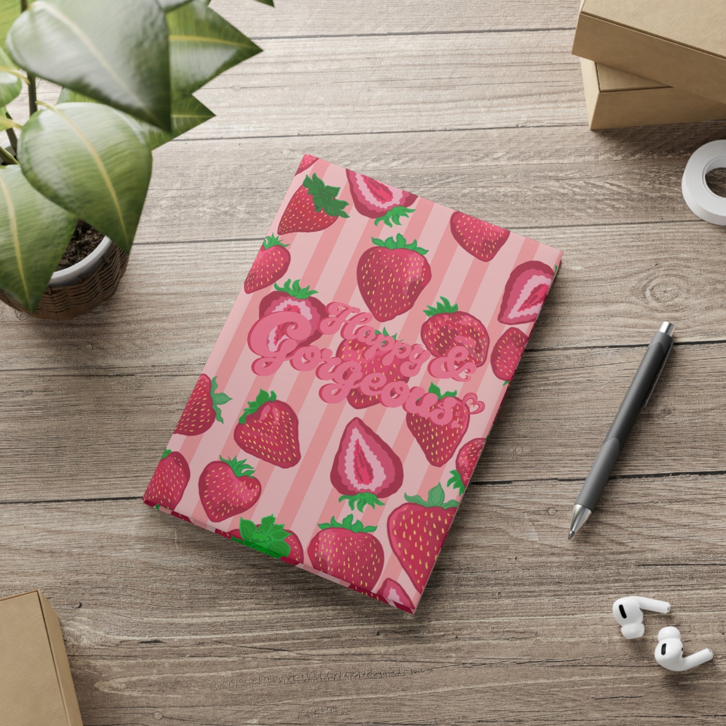 Strawberry Bliss | Hardcover Journal