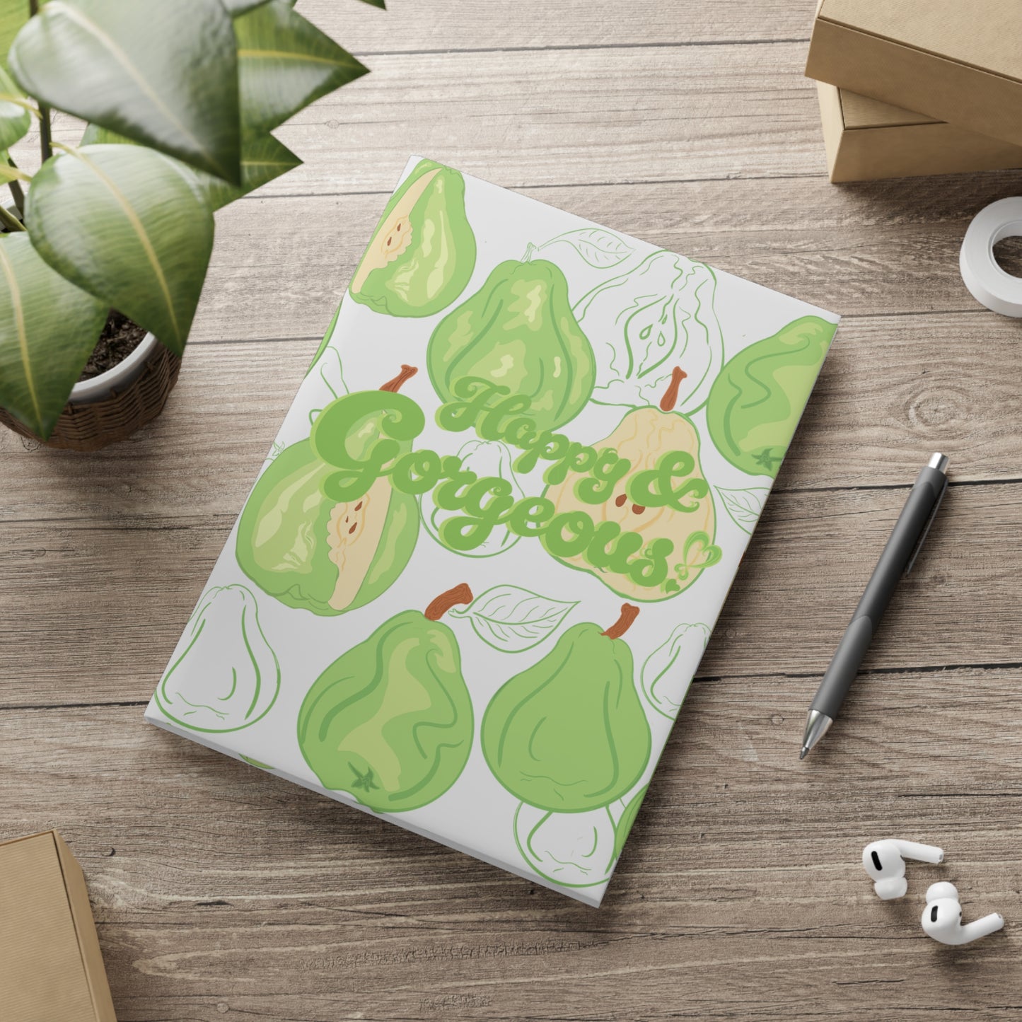 Peaceful Pears | Hardcover Journal