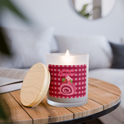 Strawberry Swiss Roll | 11oz Frosted Glass Candle