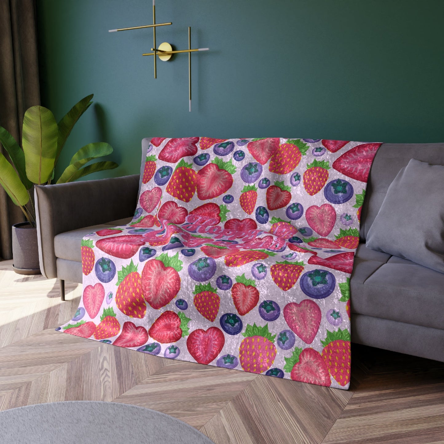 Berry Mixed Emotions | Crushed Velvet Throw