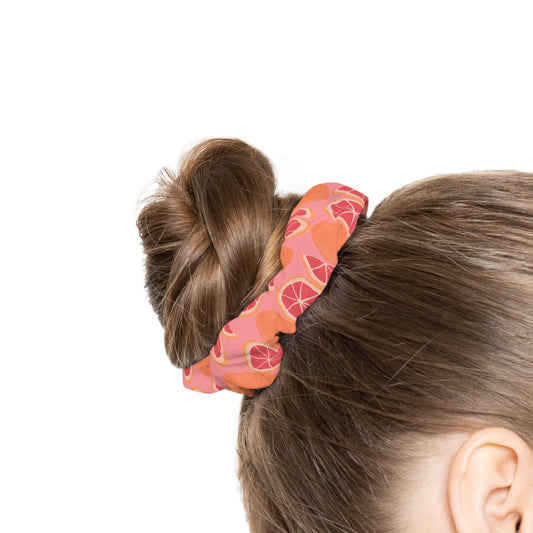Pink Grateful Grapefruits | Hair Scrunchie
