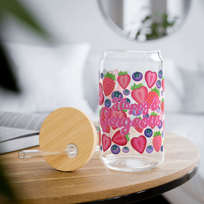 Berry Mixed Emotions | 16oz, Glass Tumbler & Straw