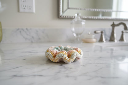 Retro Sky Crochet | Hair Scrunchies