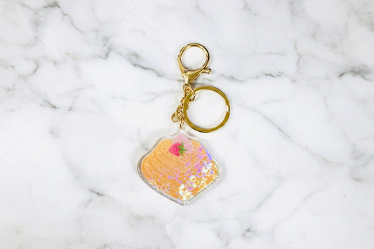 Strawberry Heart Waffles | Keychains