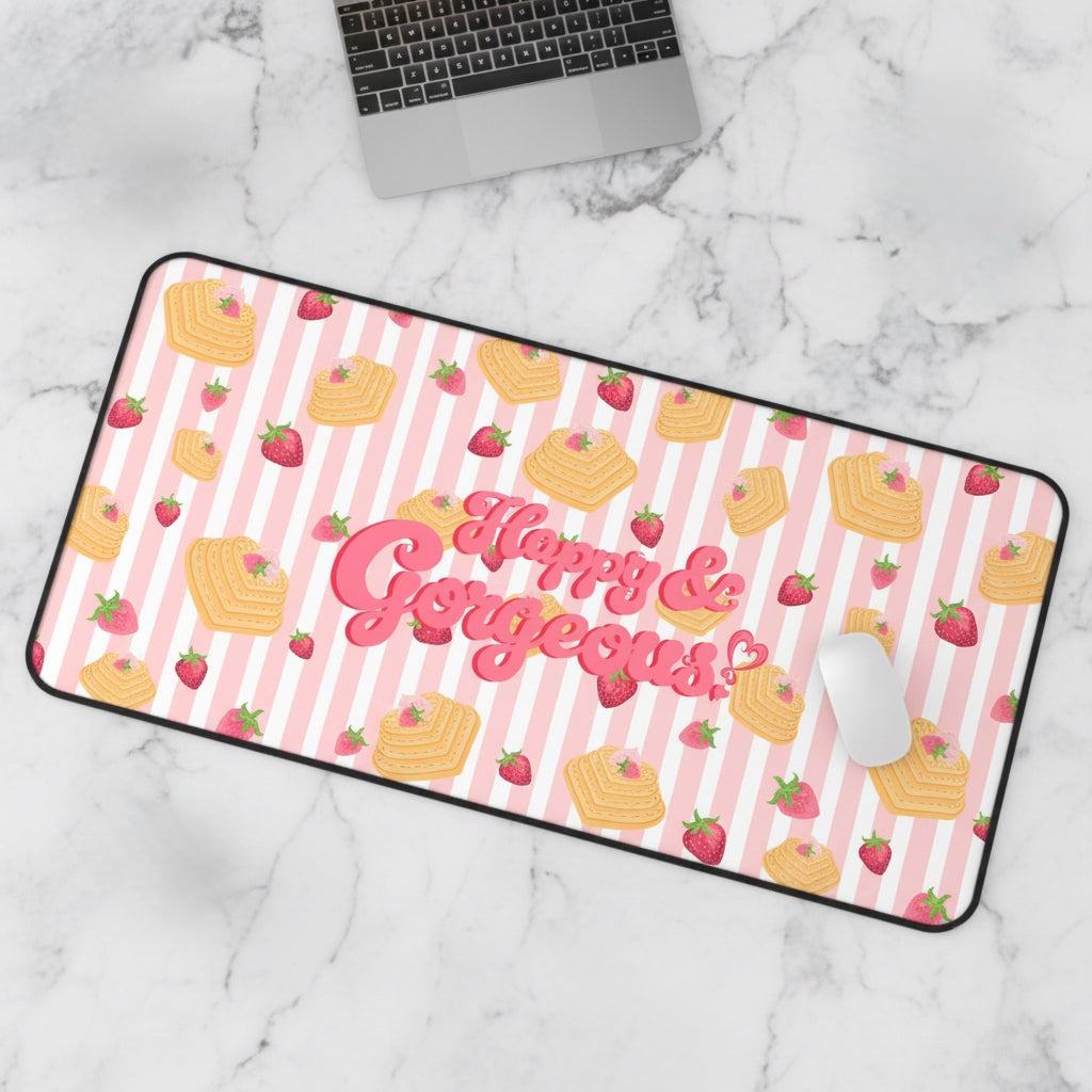Strawberries & Waffles | Desk Mat