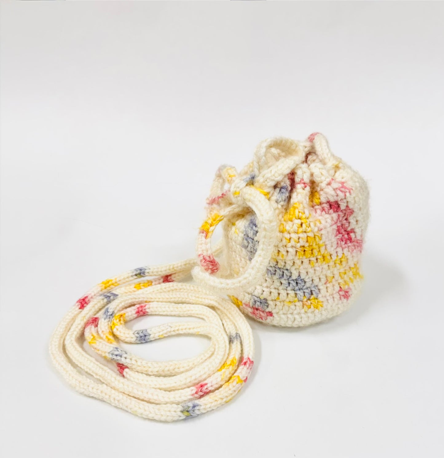 Sprinkled Joy | Crochet Drawstring Pouch