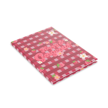 Strawberry Gingham | Hardcover Journal