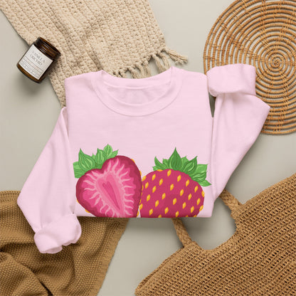 Stay Happy Strawberries | Sweatshirt