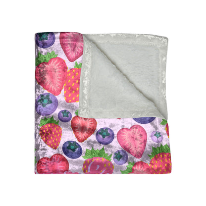 Berry Mixed Emotions | Crushed Velvet Throw