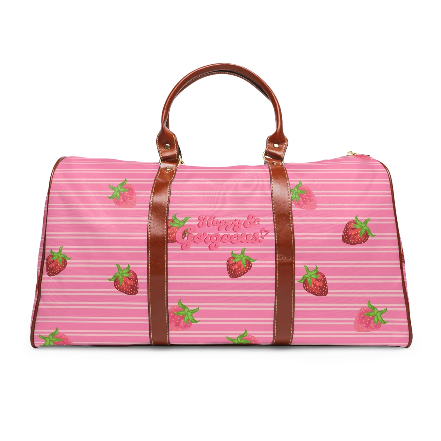 Mini Pink Strawberry | Duffel Bag