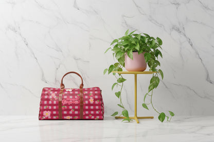 Strawberry Gingham | Duffel Bag