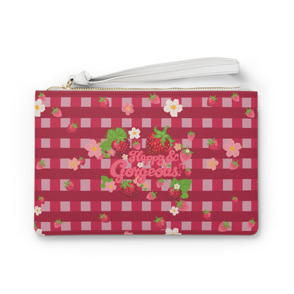 Strawberry Gingham | Clutch