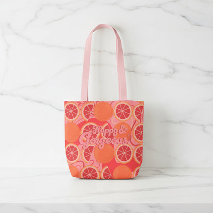 Pink Grateful Grapefruits | Tote Bag