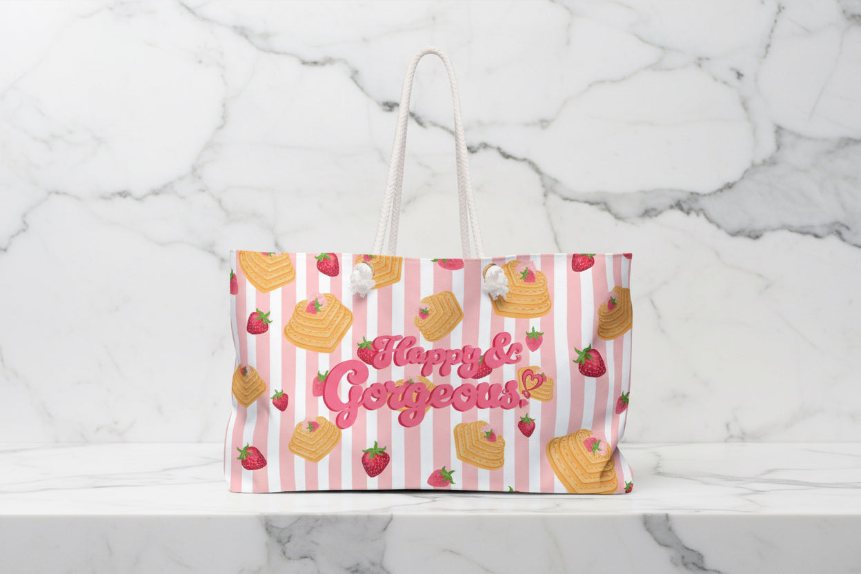Strawberries & Waffles | Weekender Bag
