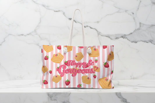 Strawberries & Waffles | Weekender Bag