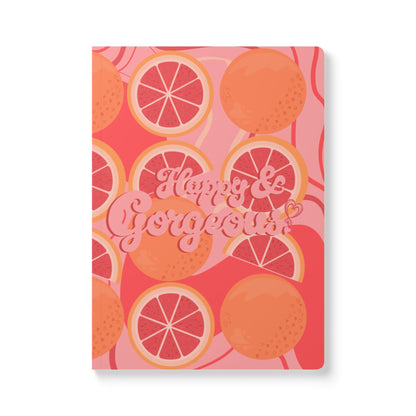 Pink Grateful Grapefruits | Softcover Journal