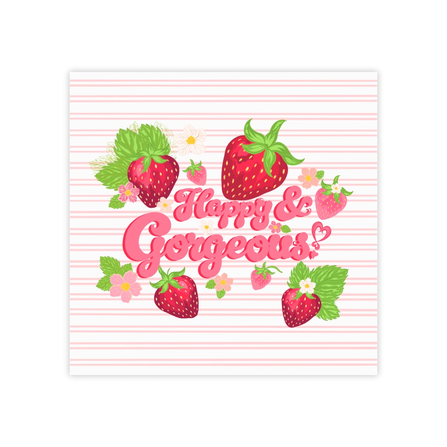 Pink Pastel Striped | Post-it® Sticky Notes