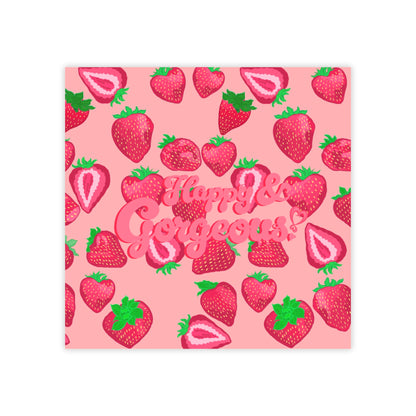 Pink Strawberry Delight | Post It Sticky Notes