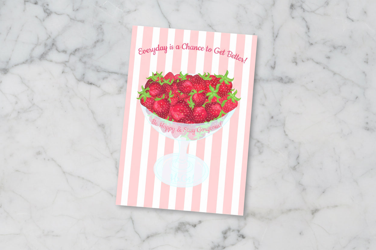 Pretty pink Strawberry Bowl | Post-it Sticky Notes