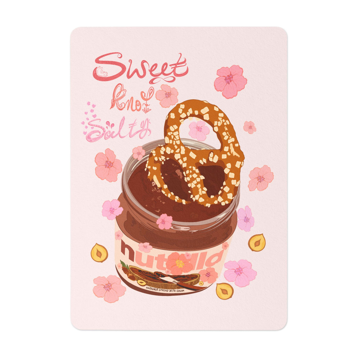Hazel Heart Pretzel | Art Print Greeting Card