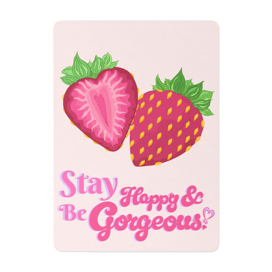 Stay Happy & Be Gorgeous | Art Print Greeting Card