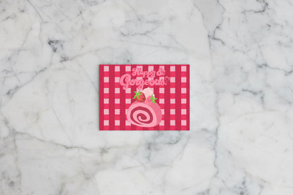 Gingham Pink Swiss Roll | Post-it® Sticky Note