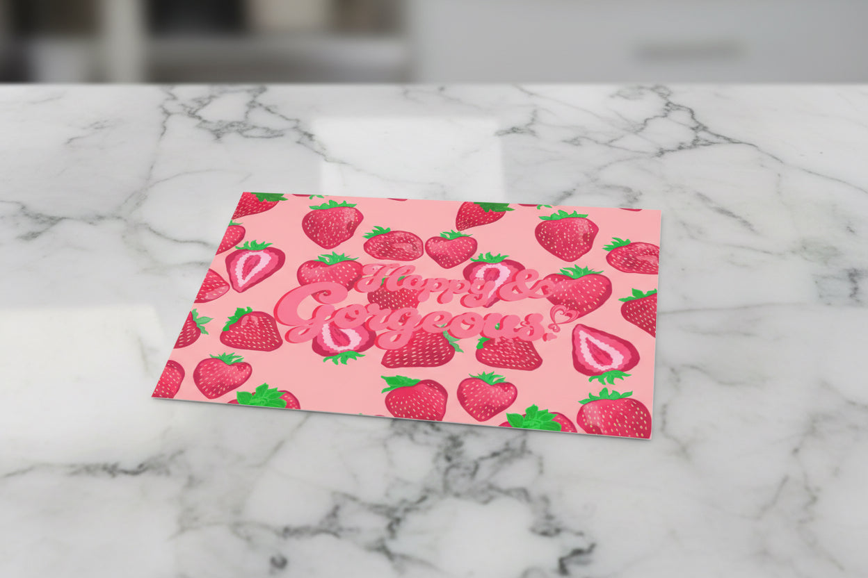 Pink Strawberry Delight | Post It Sticky Notes