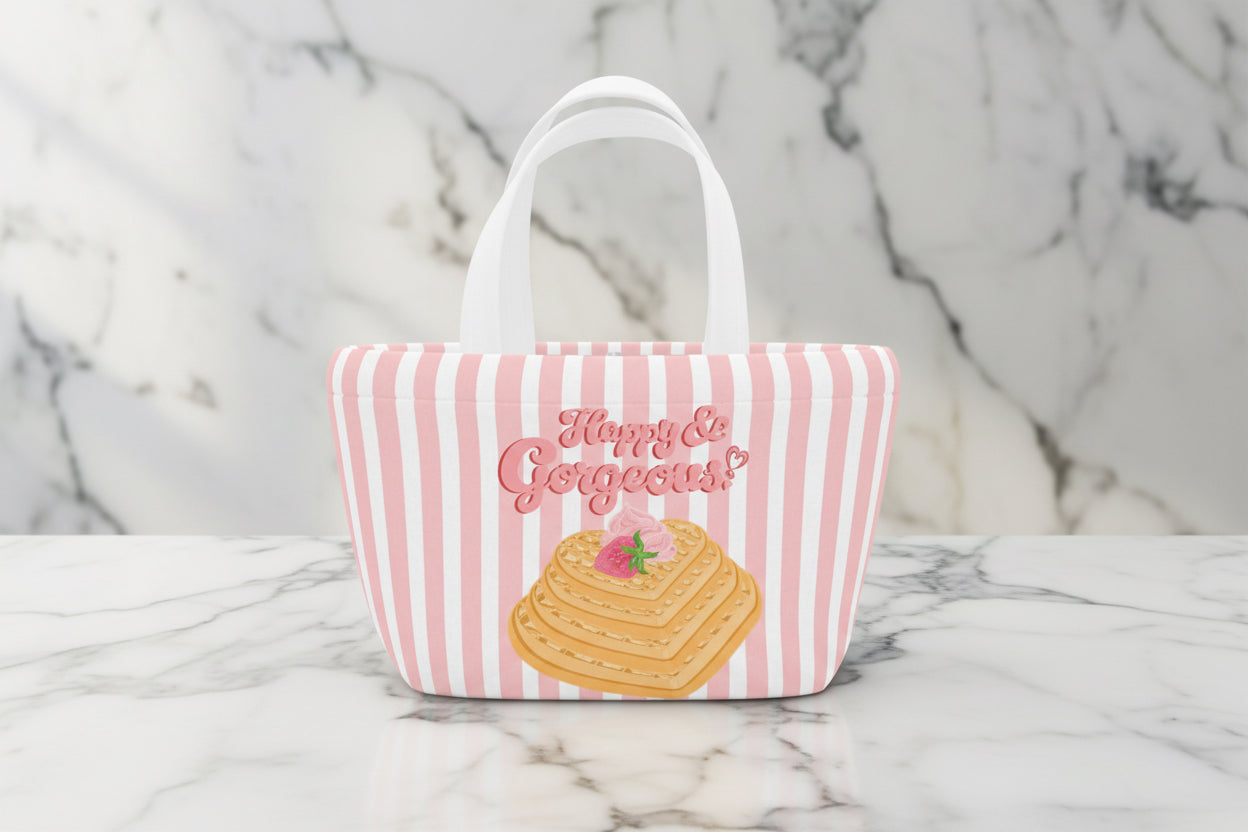 Heart Waffles | Lunch Tote Bag