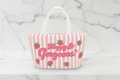 Mini Strawberries & Cream | Lunch Tote Bag