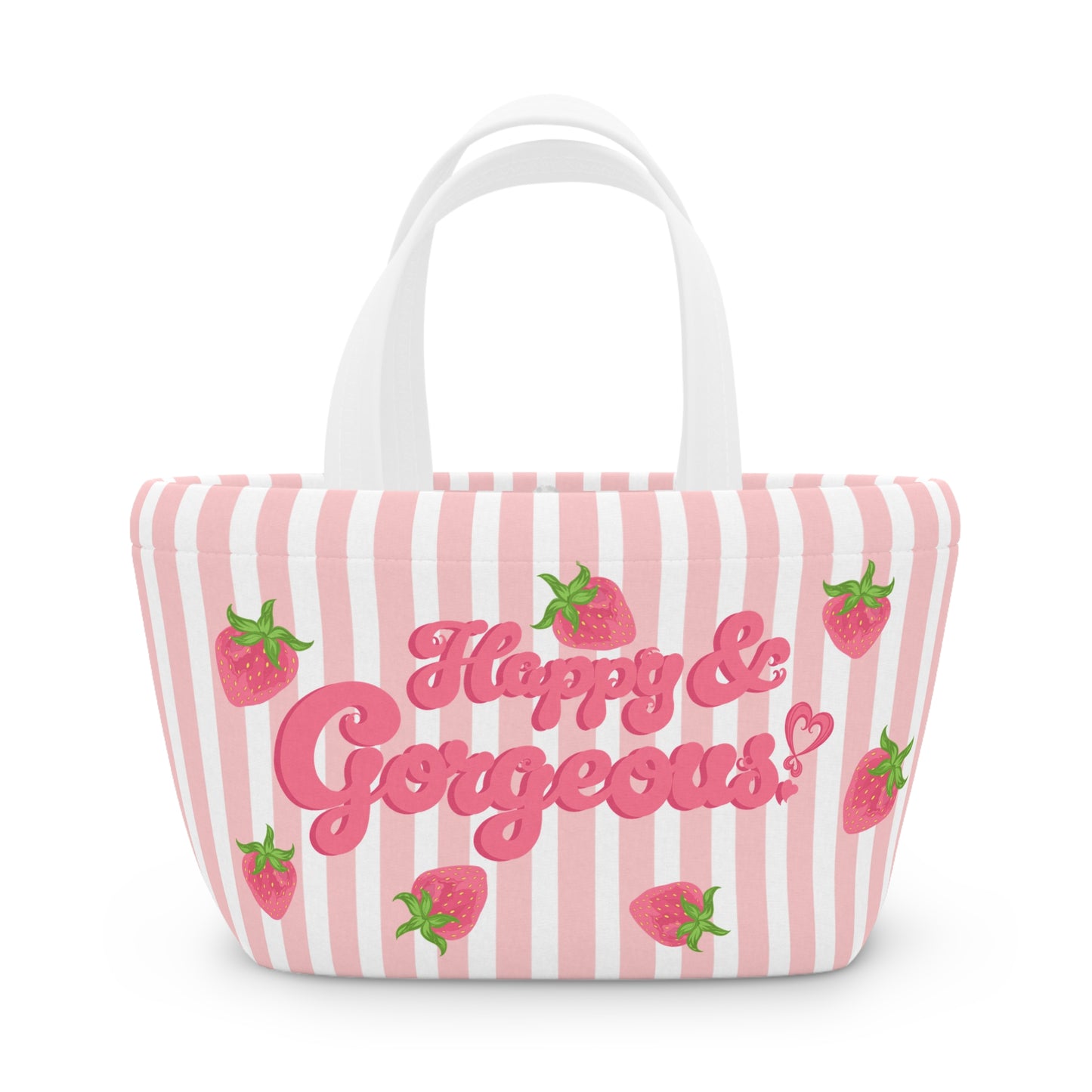 Mini Strawberries & Cream | Lunch Tote Bag
