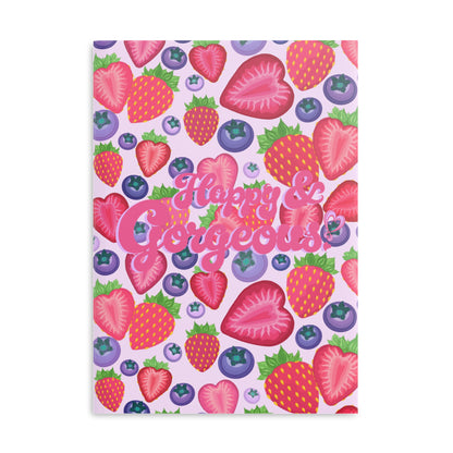 Berry Mixed Emotions | Hardcover Journal