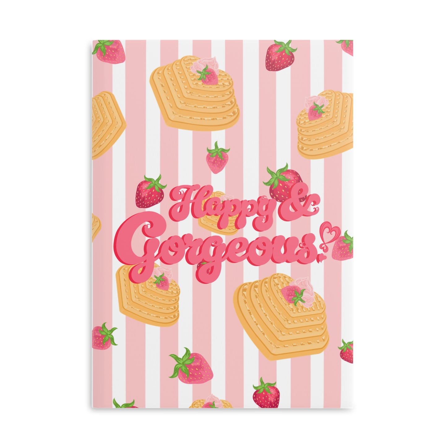 Strawberries & Waffles | Hardcover Journal