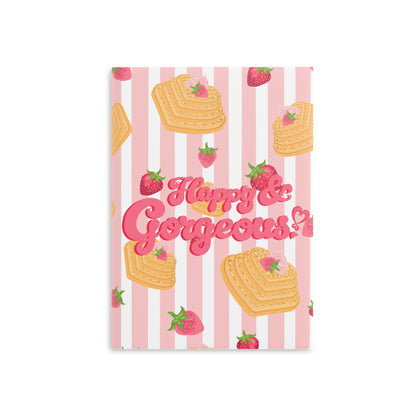 Strawberries & Waffles | Hardcover Journal