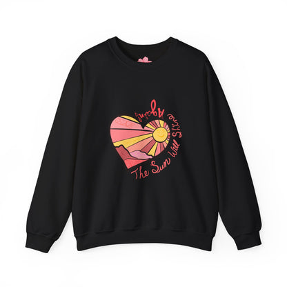The Sun Will Shine Again Heart | Sweatshirt