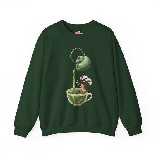 Green Tea Peace of Mind Waterfall | Sweatshirt