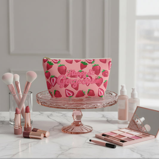 Pink Strawberry Delight | Beauty Bag