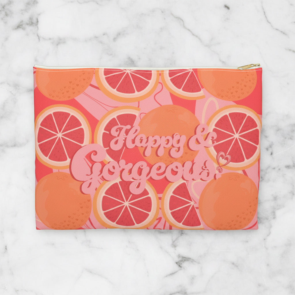 Pink Grateful Grapefruits | Accessory Bag