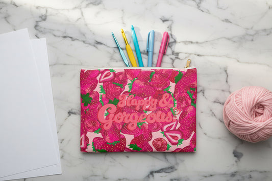 Strawberry Delight | Accessory Bag