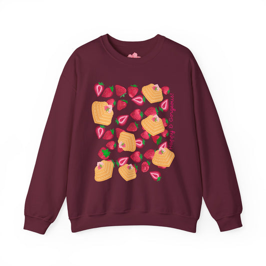 Strawberry Heart Waffles | Sweatshirt