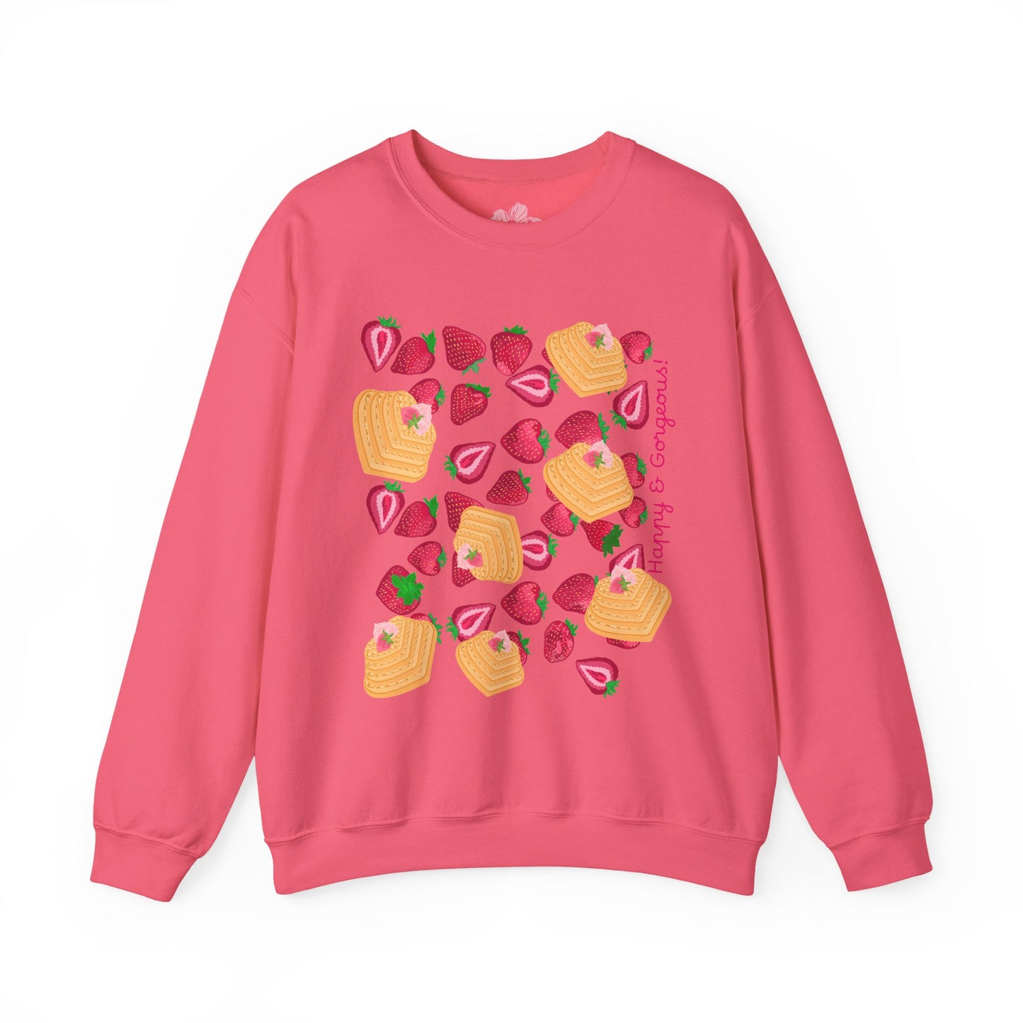 Strawberry Heart Waffles | Sweatshirt