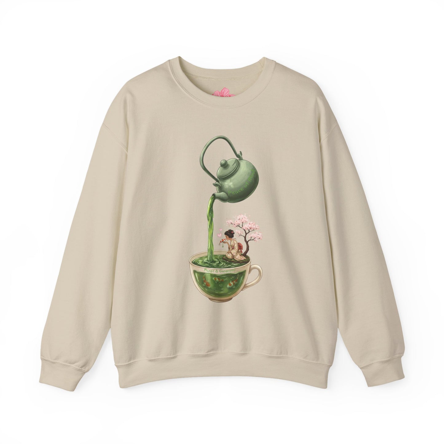 Green Tea Peace of Mind Waterfall | Sweatshirt