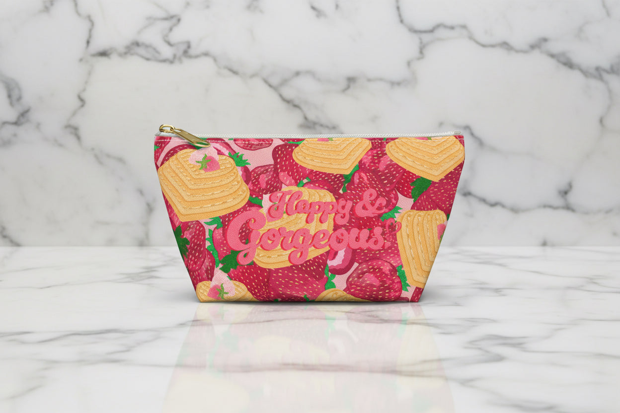 Strawberry Heart Waffles | Beauty Bag