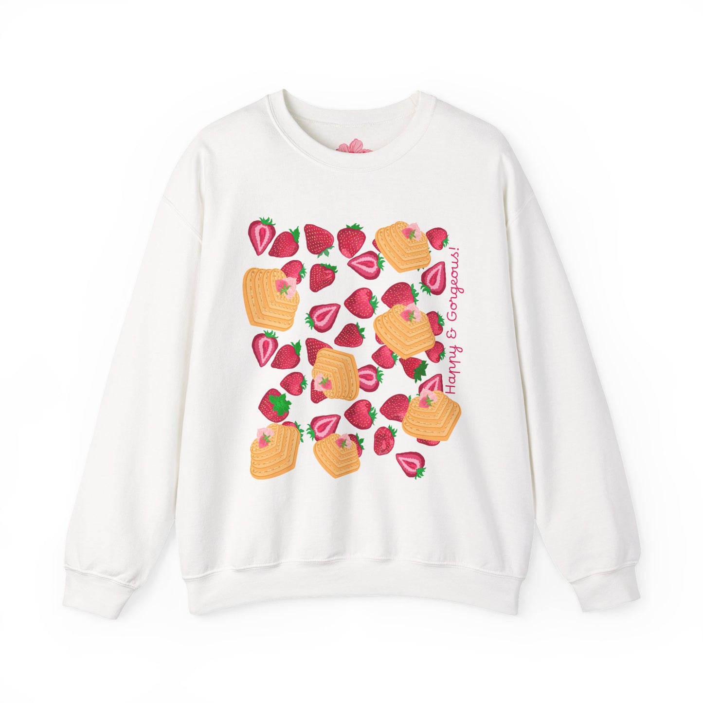 Strawberry Heart Waffles | Sweatshirt
