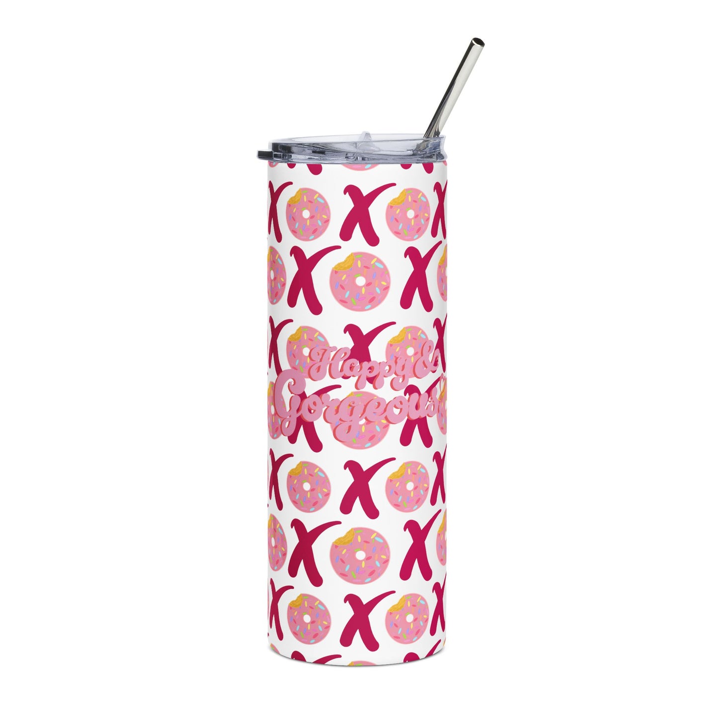 XOXO Donuts Hugs & Kisses | 20oz, Stainless Steel Tumbler