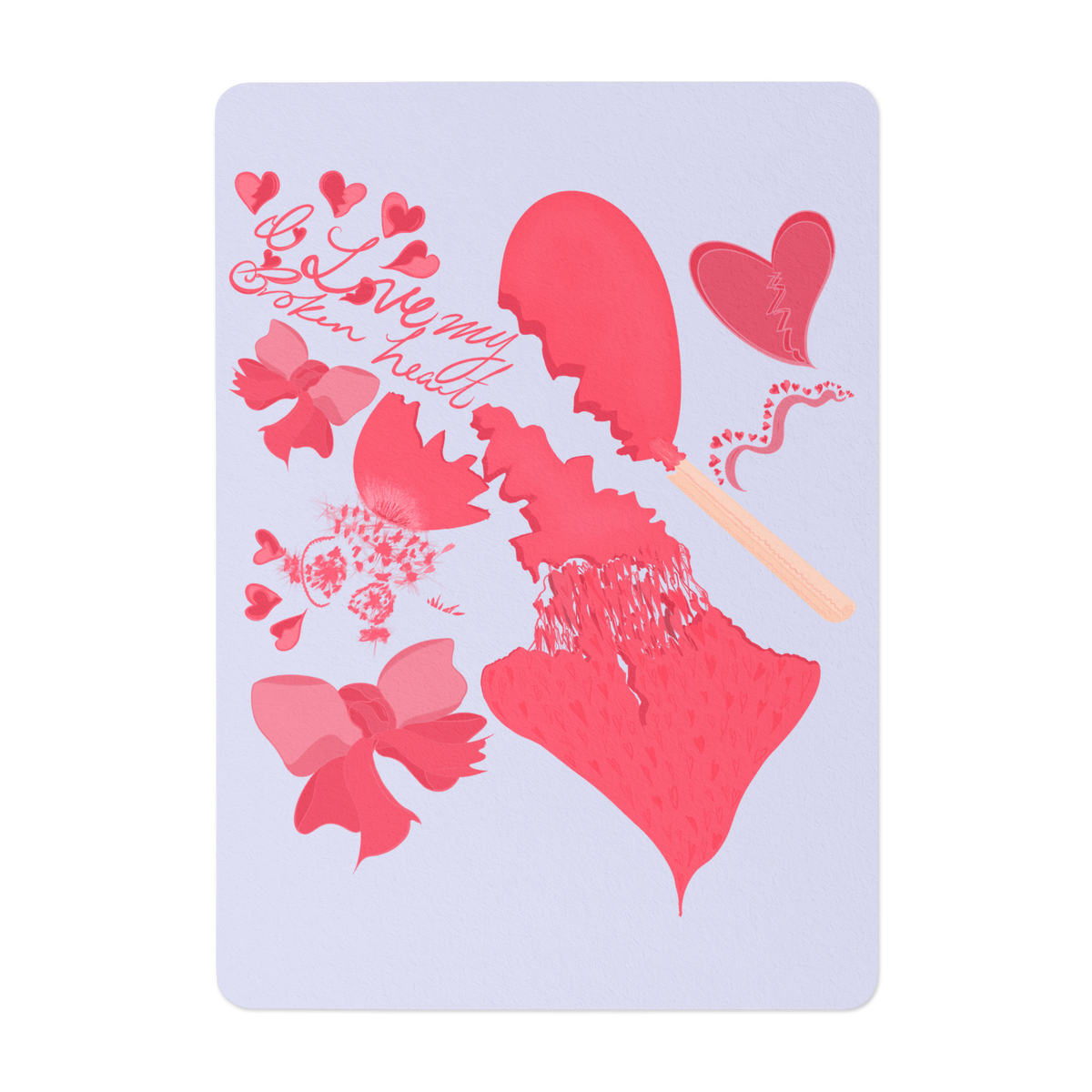 I Love My Broken Heart | Art Print Greeting Card