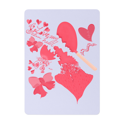 I Love My Broken Heart | Art Print Greeting Card