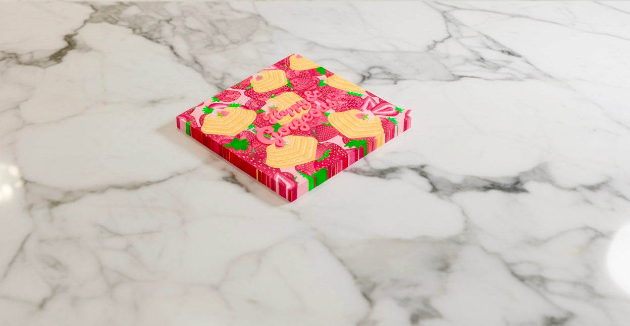 Strawberry Heart Waffles | Post-it Sticky Notes