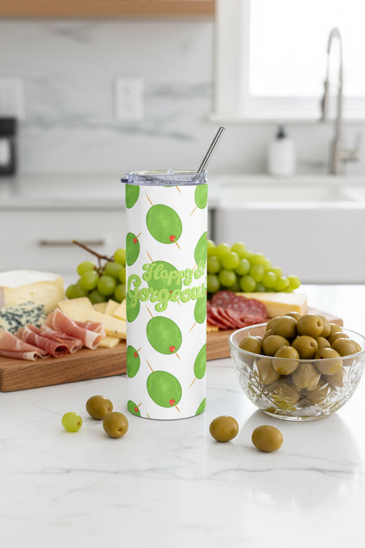 Olive to Smile | 20oz, Stainless Steel Tumbler